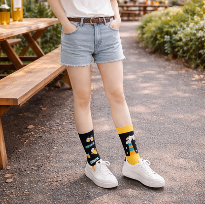 Chaussettes Dépareillées Bières “Beer Crack”