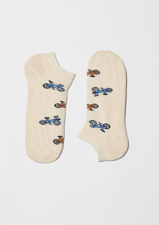 BeBicycle Beige - Chaussettes courtes 100 % coton biologique