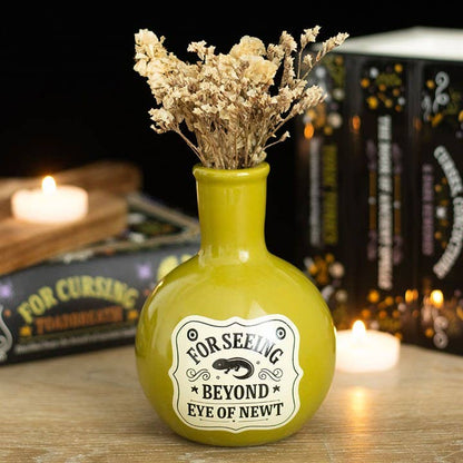 Flacon de potion « œil de triton » — vase et bougeoir d'Halloween