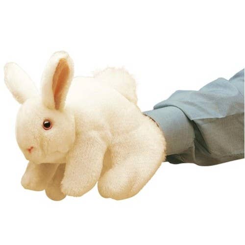Witte Konijn Handpop