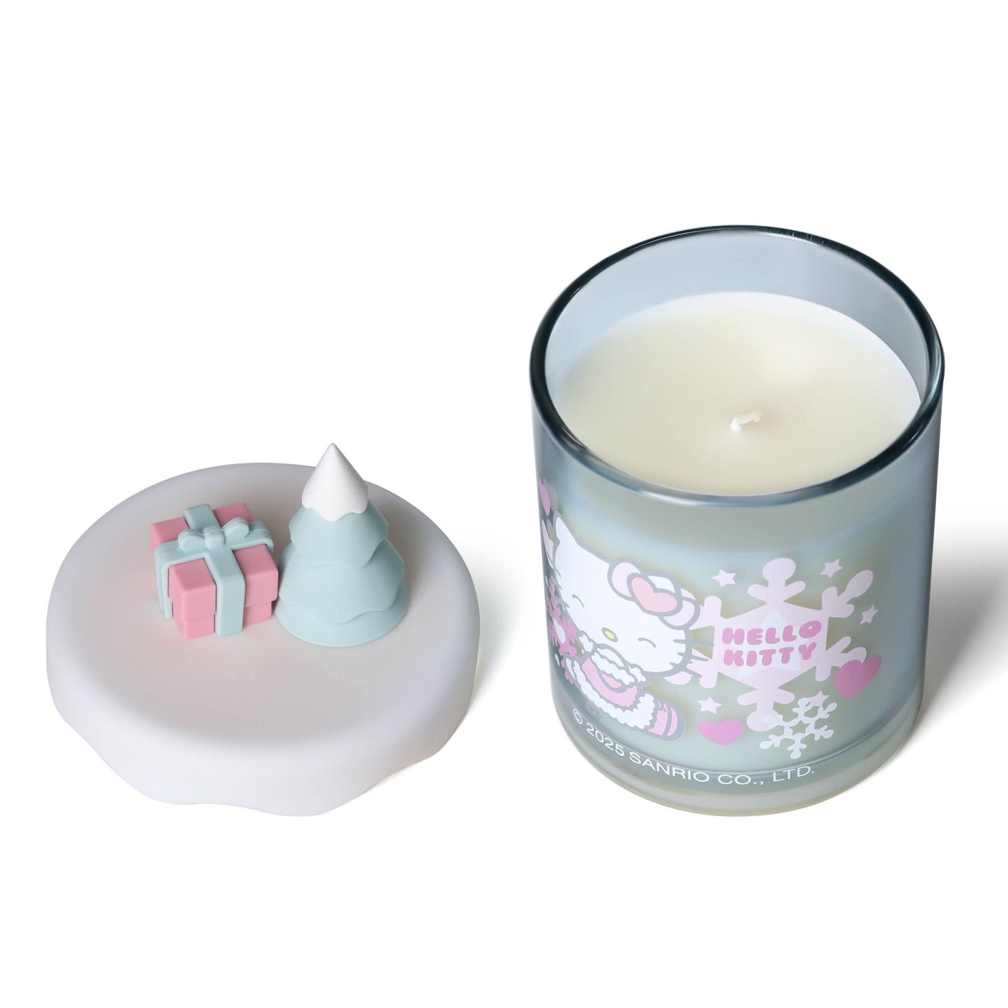 Hello Kitty Seasons geurkaars, Frosted Berries, met 3D-deksel
