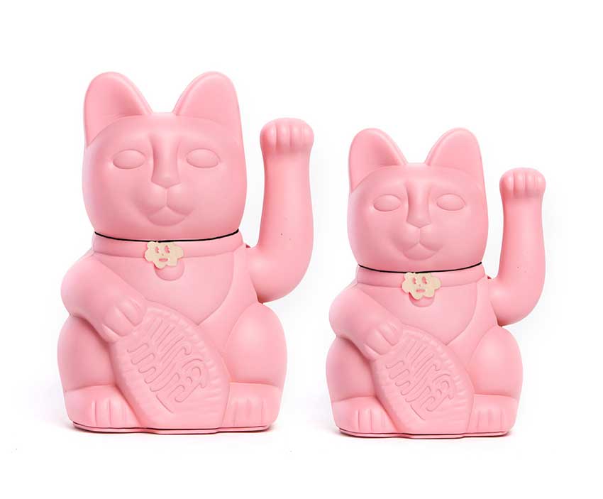 Gelukskat Roze Bubblegum