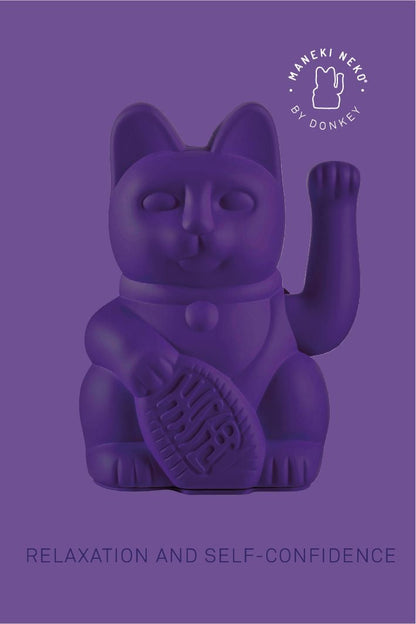 Chat Chanceux Violet