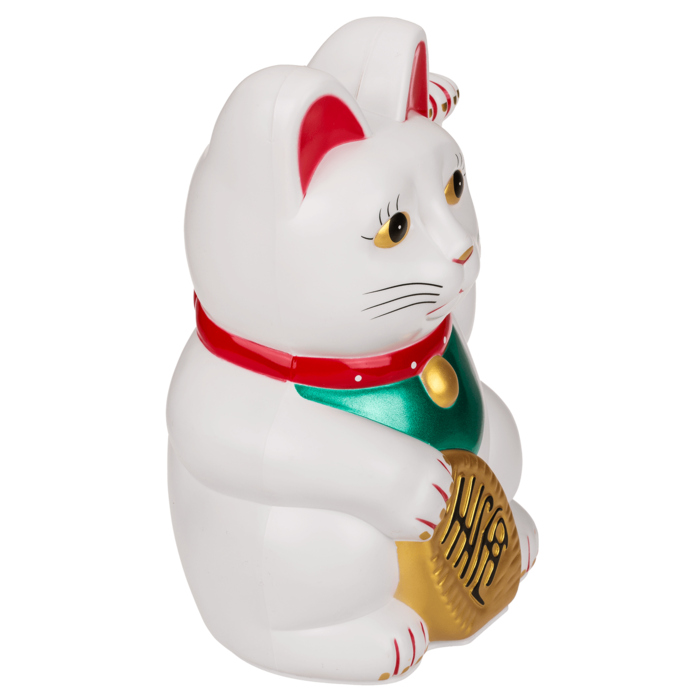 Klassieke witte gelukskat