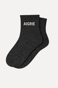 Chaussettes Courtes à Paillettes "AIGRIE"- Noir