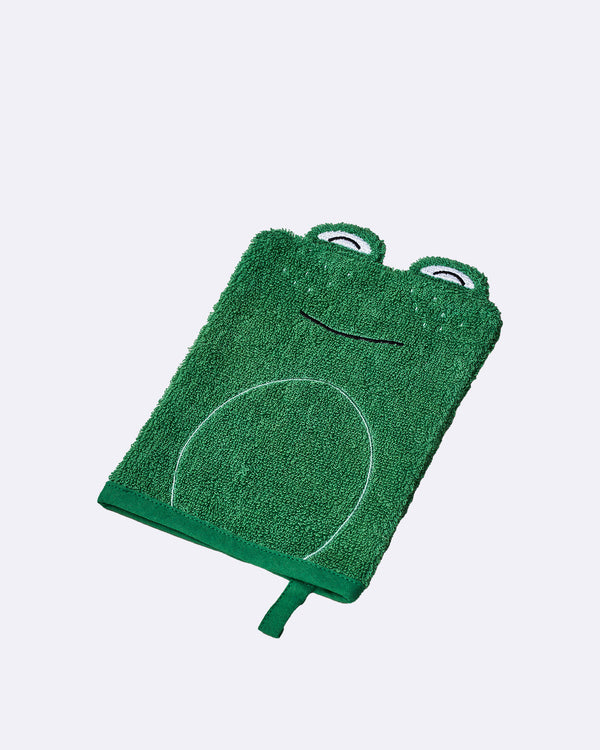 Gant de toilette biologique - Grenouille