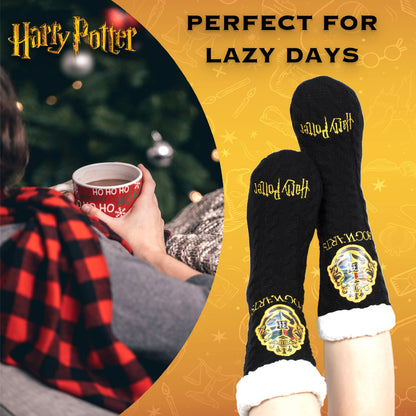 Chaussettes – Harry Potter Slippery – noir