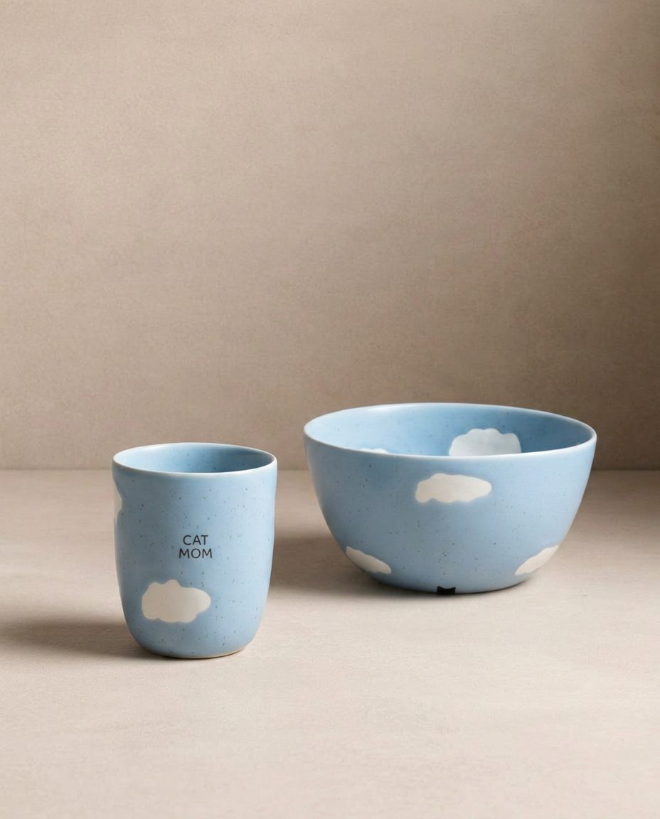 Ensemble Cloud 2 pièces – Maman chat