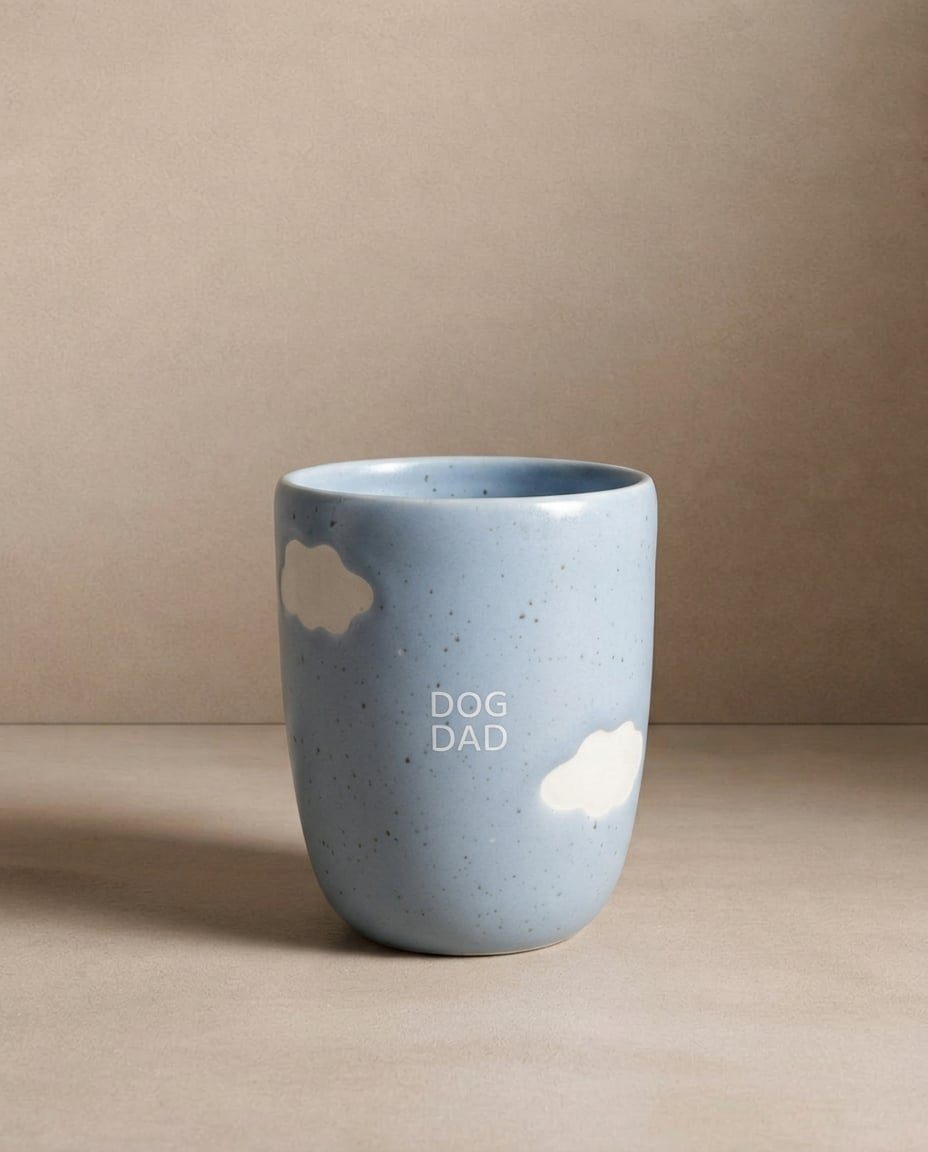 Cloud Mug moyen 220ml Dog Dad Blanc