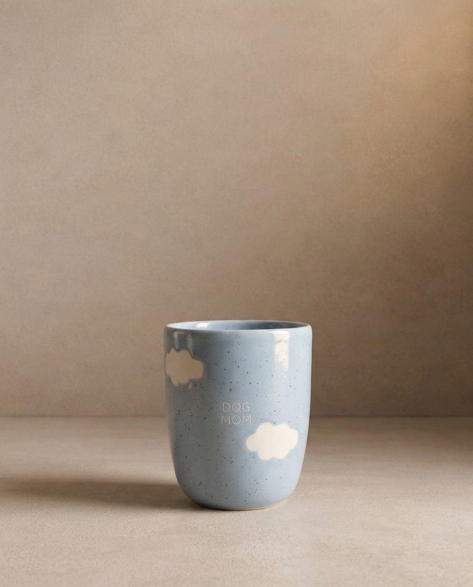Cloud Mug moyen 220ml Chien Maman Blanc