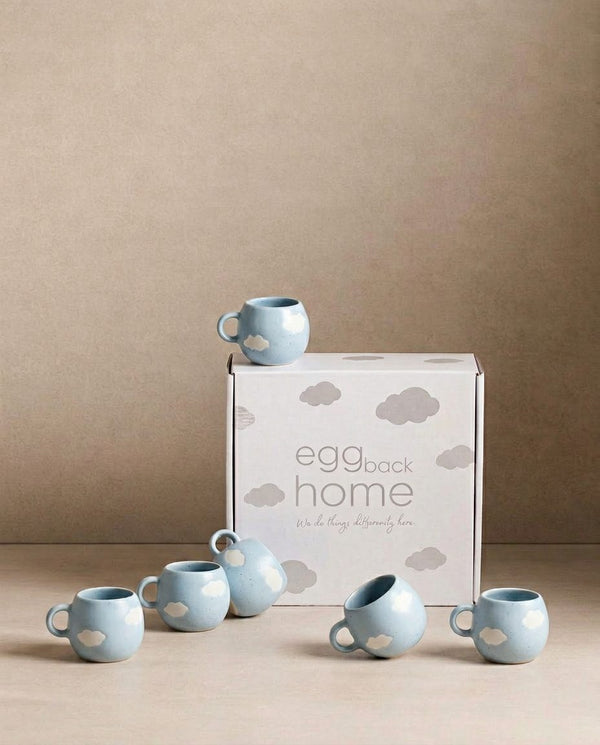 Cloud  Mug 90ml 6 Pieces Set Gift Collection