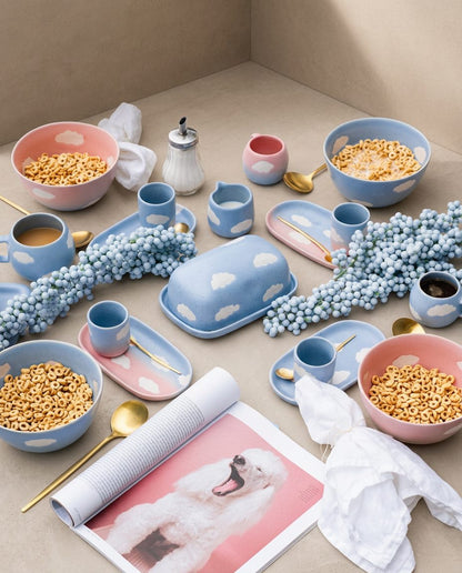 Cloud Set 2 Espresso Mug + 2 Mini Tray