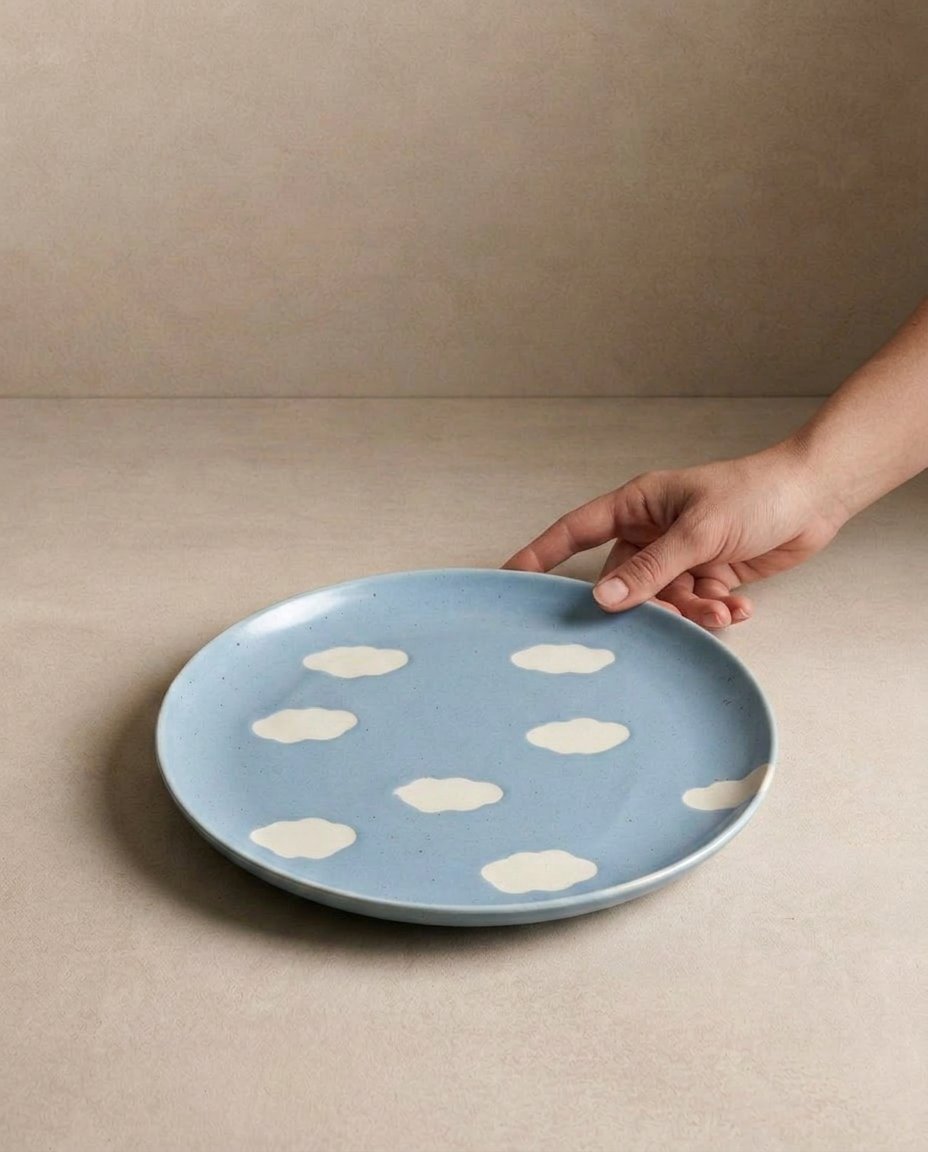Cloud Assiette à salade en grès 22cm - PRÉCOMMANDE