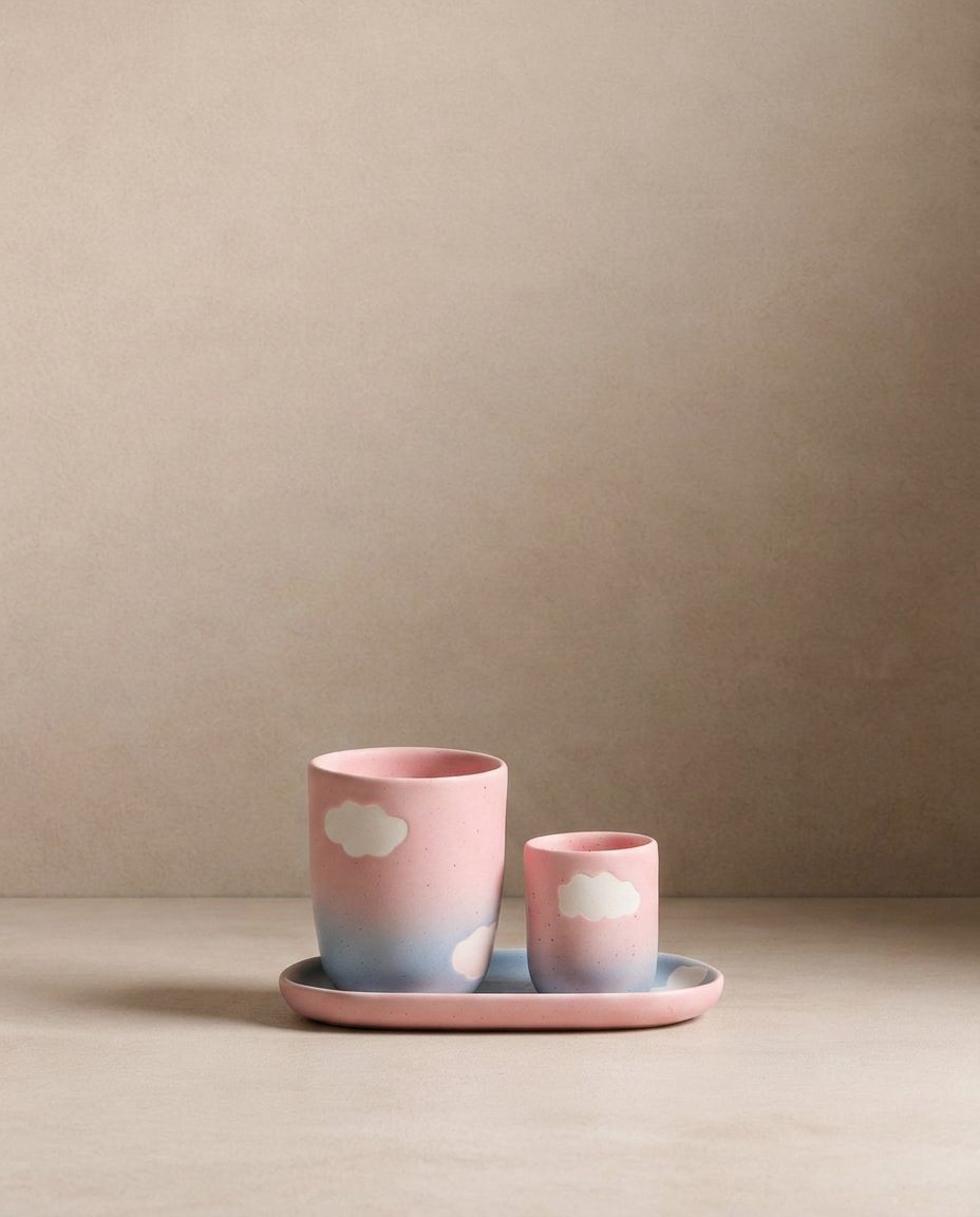 Cloud Sunset Mug moyen 220 ml Coffret 6 pièces Collection cadeau