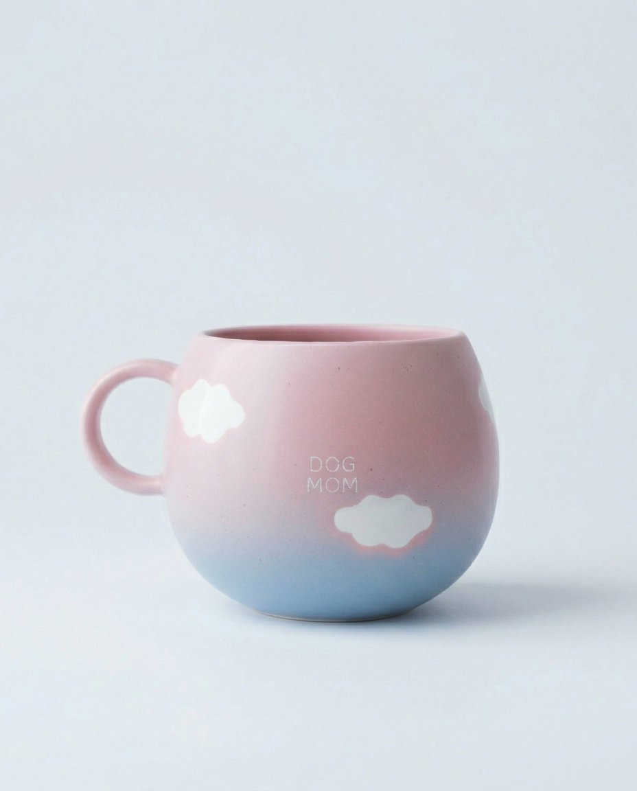 Mug Cloud Sunset 500ml Chien Maman Blanc