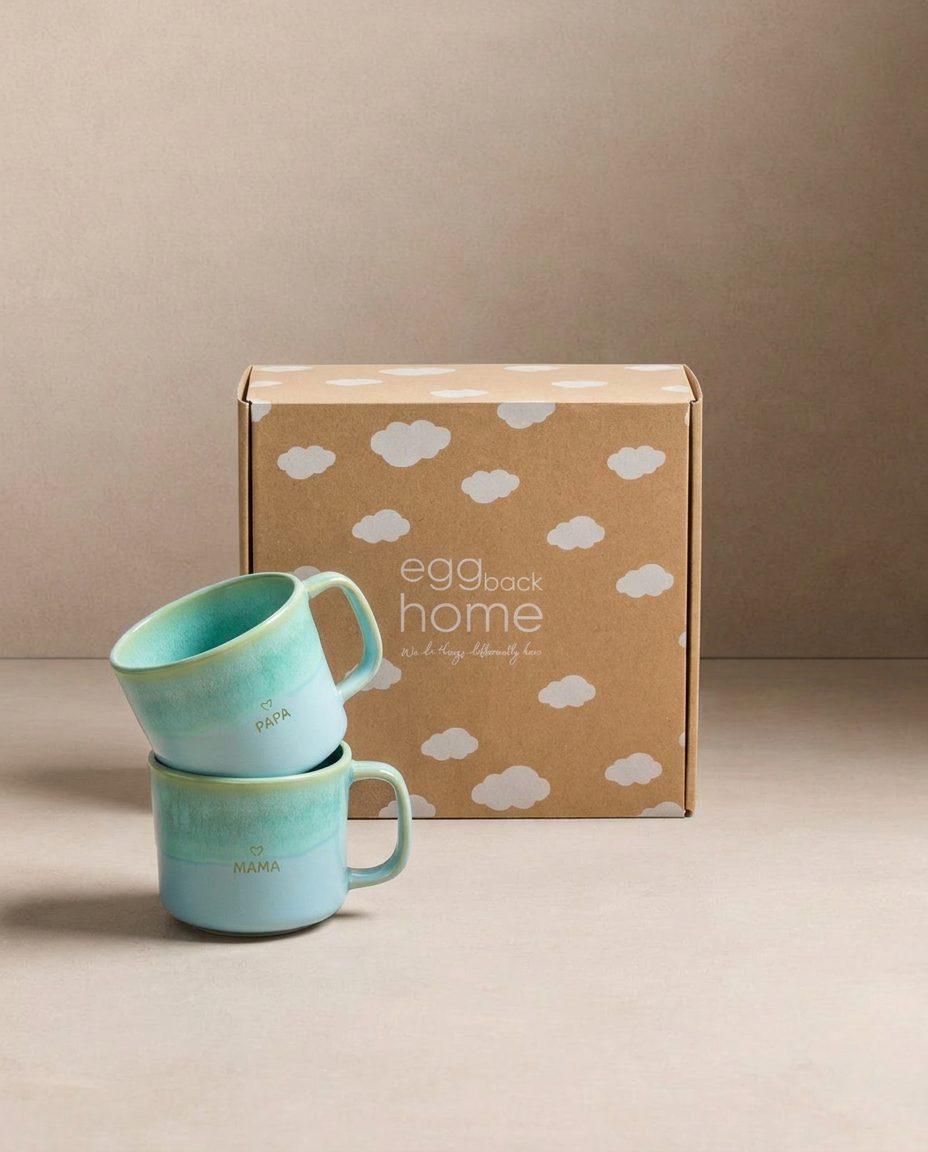 Ensemble Caribbean – 2 tasses 360 ml Mama & Papa