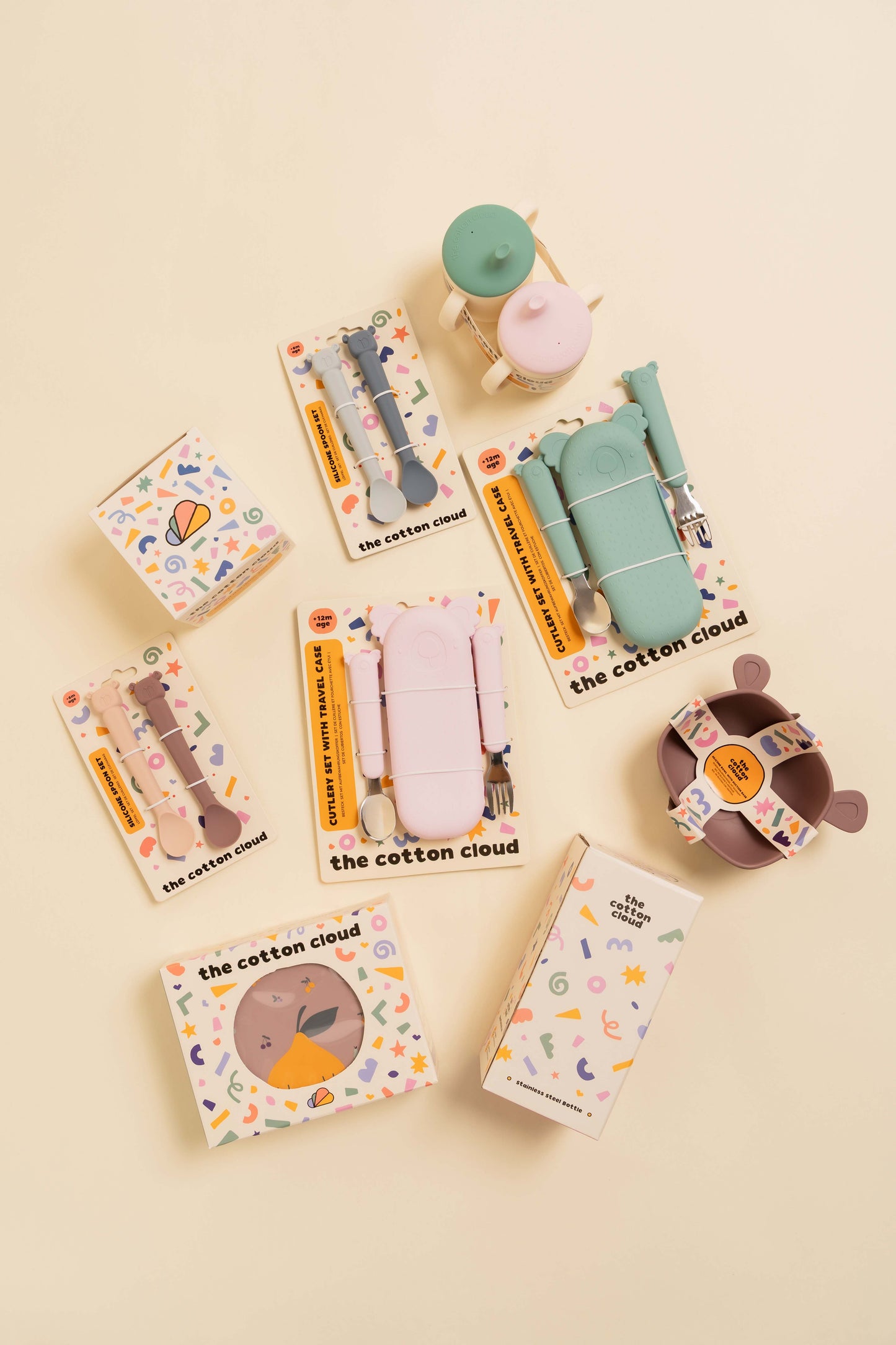 Tiny Bits Tangerine Dinnerware