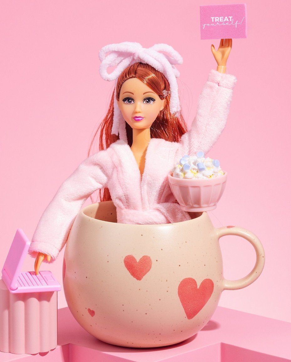Mug boule en grès Cozy Hearts 500ml Édition limitée