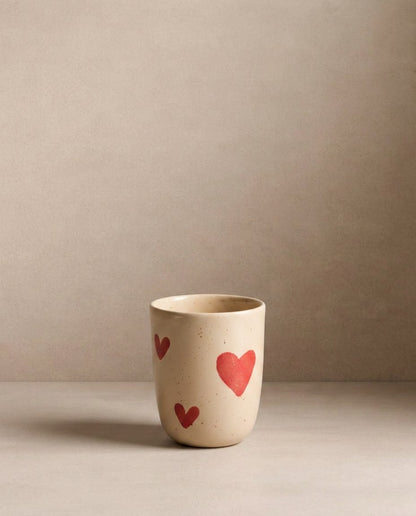 Ensemble Cozy Hearts – 2 tasses en grès 220 ml