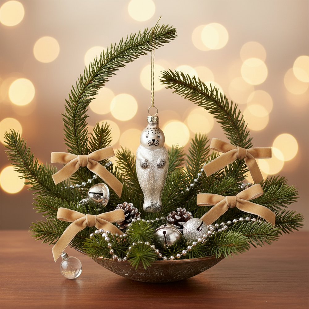 Baby Seal Christmas Ball