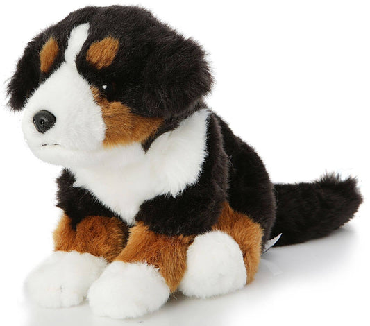 Sitting Bernese Mountain Dog Puppy Plush Toy