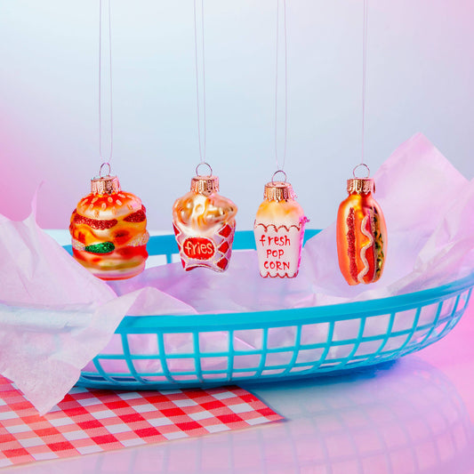 Leuke fastfood 4-delige ballenset