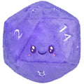 Peluche Squishable – Dé D20 Violet