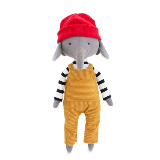 Cotton soft toy Alicio the elephant - 29 cm - 0+ months