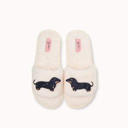 Pair of slippers pins - Dachshund