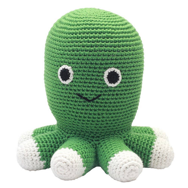 Gehaakt pluche speelgoed - Groene octopus