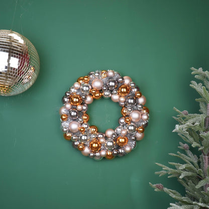 Couronne de Noël - Boules de Noël - Champagne
