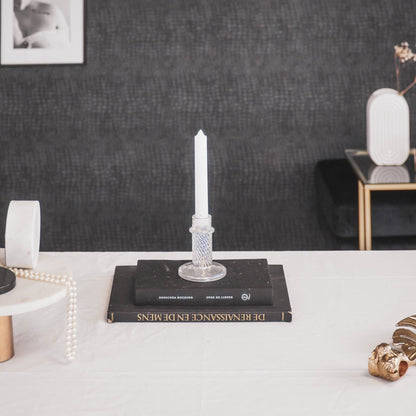 Candlestick - Glass - Rainbow Color - 8x10cm