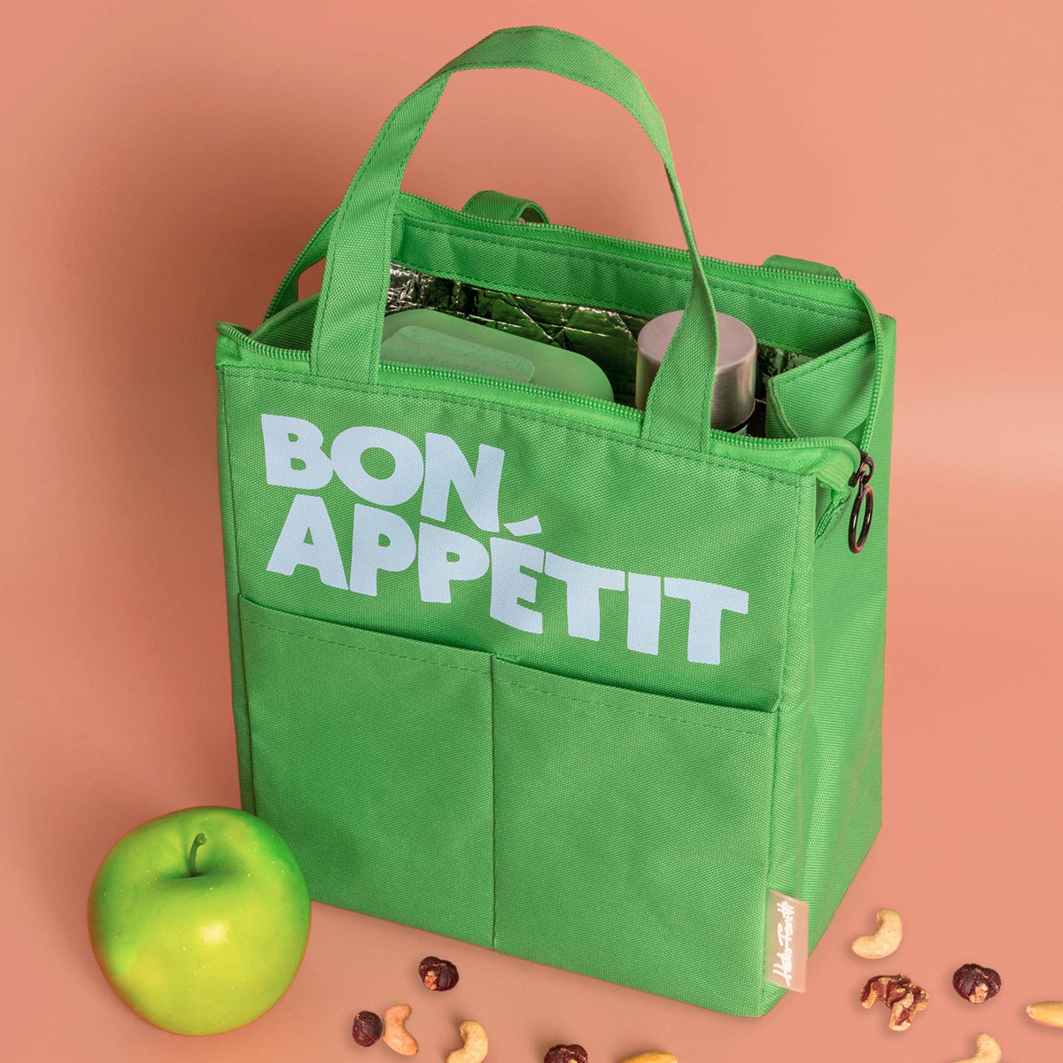 Sac Isotherme "Bon Appétit" - Vert Bouteille