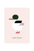 Carte Postale avec Harle - Lucky Ducky