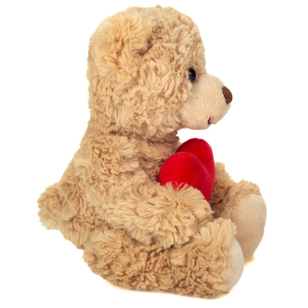 Beiger Teddybär mit Herz – 20 cm