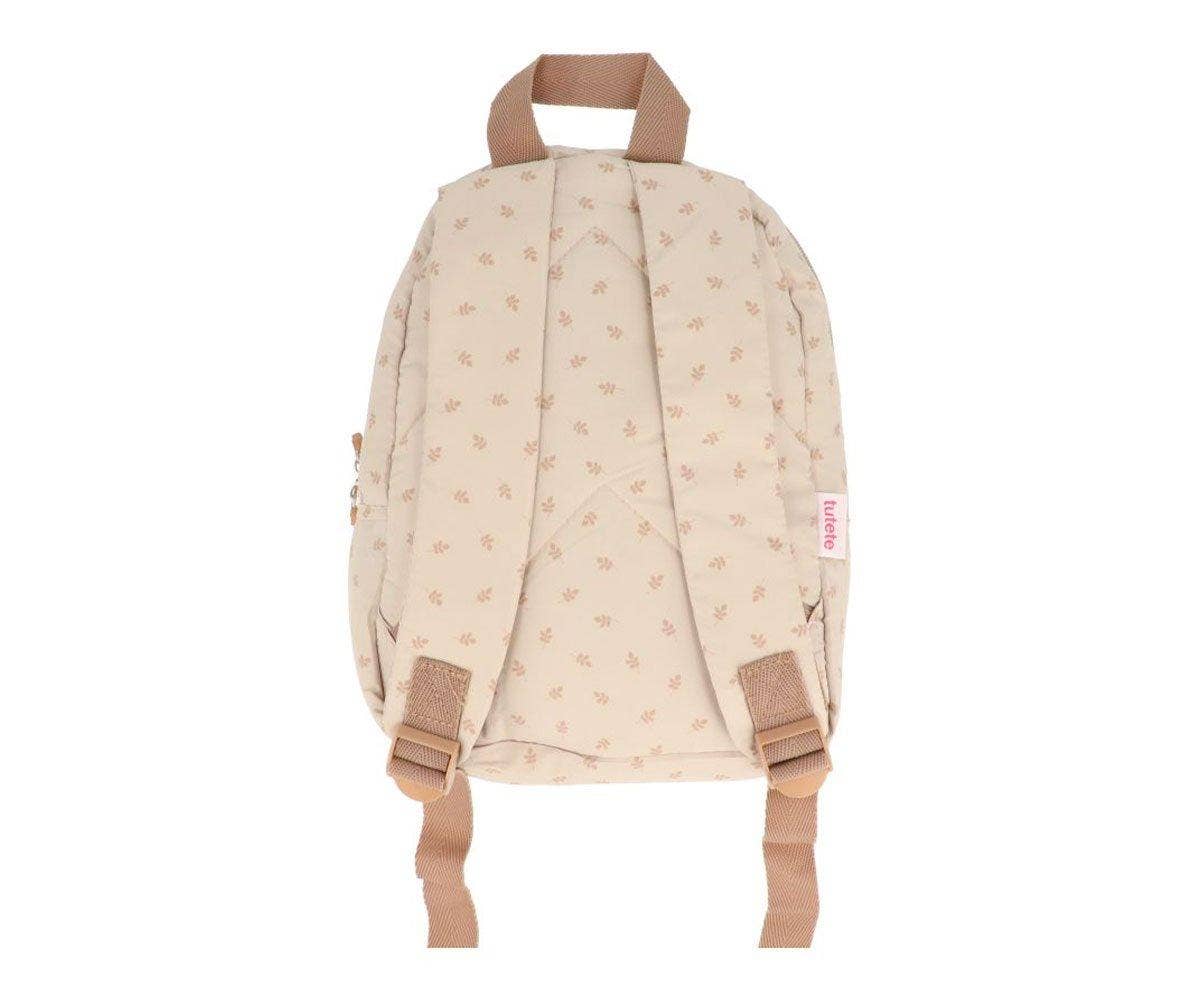 Sac à Dos Enfant Rembourré Feuilles - Couleur Sable