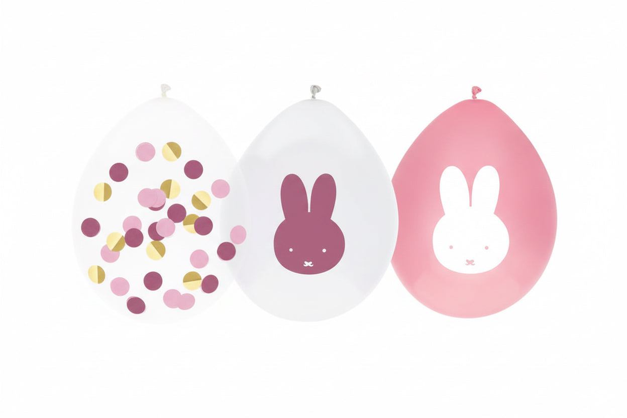 Miffy Bunny Balloons - Pink
