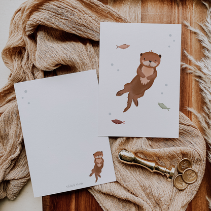 Otter Greeting Card