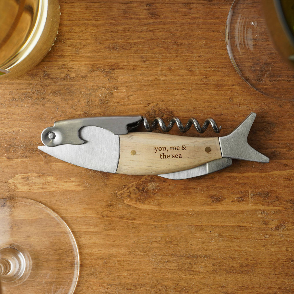 Sommelier Vis Kurkentrekker “Jij, ik en de zee”
