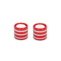 Tropische keramische kaarsenstandaards (2 stuks)