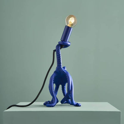 Lampe de table Baby Otto l’Octopus Bleu Résine 15,5 x 13,5 cm