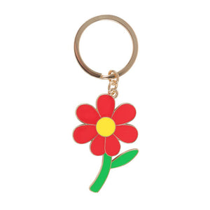 Porte-clés Fleur « Prends soin de ton esprit »
