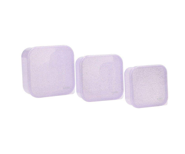 3 Boîtes à Déjeuner à Paillettes Lilas - vue 2