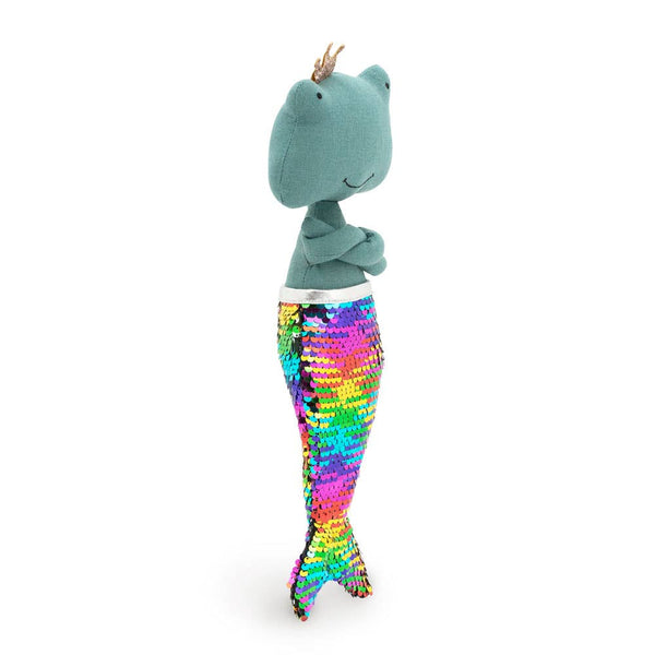 Peluche en coton, Fiona La Grenouille : Sirène-29cm-3+