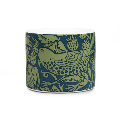 Pot céramique William Morris - Strawberry Thief Sage vert