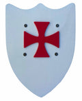 Historical White Shield with Templar Cross