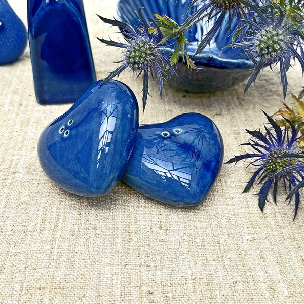 Salière et poivrière Cœur bleu – vue 2