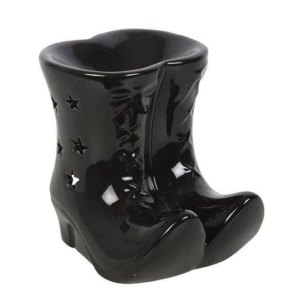 Halloween Witch Boots Black Oil Burner