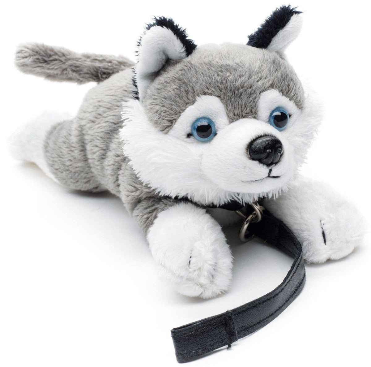 Peluche Husky avec laisse – 22 cm