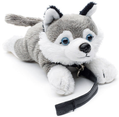 Peluche Husky (avec laisse),